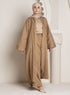 Coffee Jacquard Suit - Khotwh